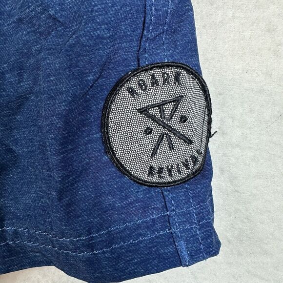 Roark Revival Shorts Mens 32 Blue Cargo Board Shorts Swim Stretch Drawstring - Picture 6 of 13